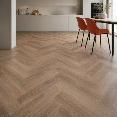 Кварцвиниловая плитка (Елочка) Alpine Floor Легкий паркет (Light Parquet) Дуб Фафнир ЕСО 13-16