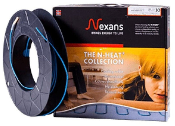 Тонкий двухжильный нагревательный кабель от Nexans секции Millicable Flex 15 (525 W 35.1 м)