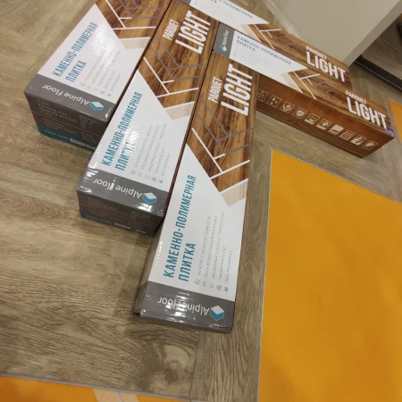 Кварцвиниловая плитка (Елочка) Alpine Floor PARQUET LIGHT ECO 13-3 Дуб Ваниль Селект