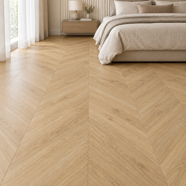 Кварцвиниловая плитка Alpine Floor Альпийский шеврон (Chevron Alpine) ECO 18-2 Дуб Ваниль Селект