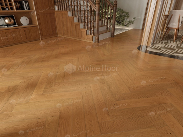 Инженерная доска Alpine floor Castle Дуб Кальвадос EW202-07