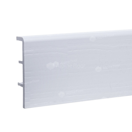 Плинтус Alpine Floor Rico Concept 80 RC80001 Белый с тиснением