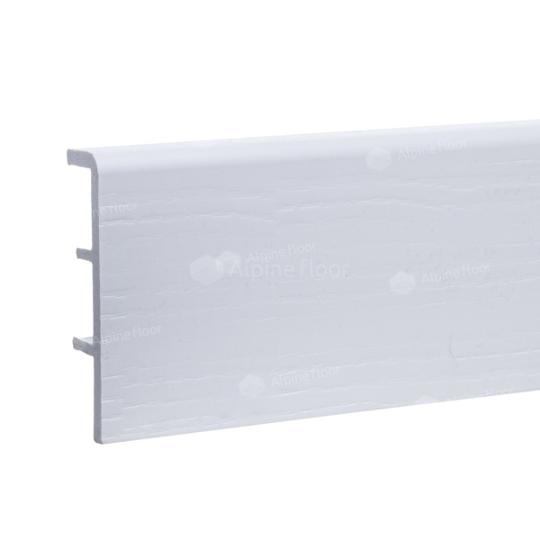 Плинтус Alpine Floor Rico Concept 80 RC80001 Белый с тиснением