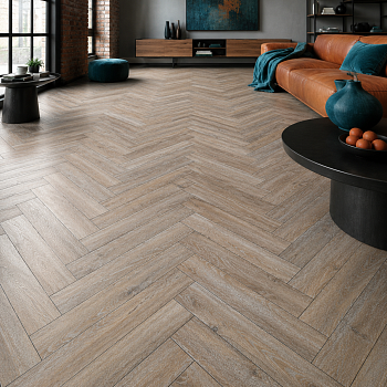 Кварцвиниловая плитка елочкой Aquafloor Паркет плюс (Parquet Plus) AF6013PQ