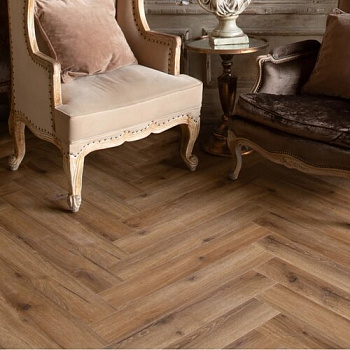 Кварцвиниловая плитка VinilPol Herringbone 9933 Паркет Франческо