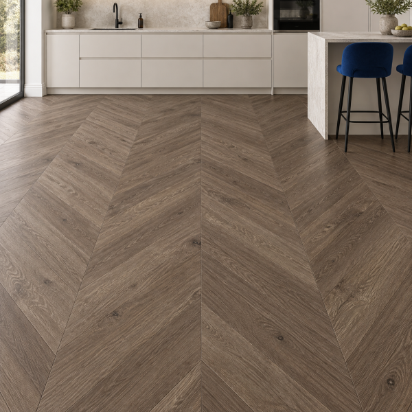 Кварцвиниловая плитка Alpine Floor Альпийский шеврон (Chevron Alpine) ECO 18-9 Дуб Антарес