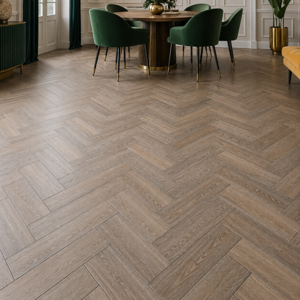 Кварцвиниловая плитка елочкой Aquafloor Паркет плюс (Parquet Plus) AF6030PQ+