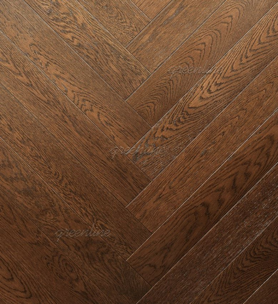 Инженерная доска Greenline DELUXE (английская ёлка) 130 леон