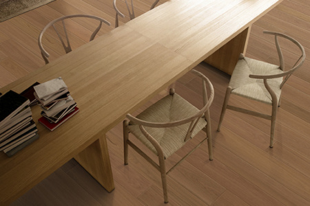 Шпонированная паркетная доска на НDF основе Auswood NATURAL Superior Oak