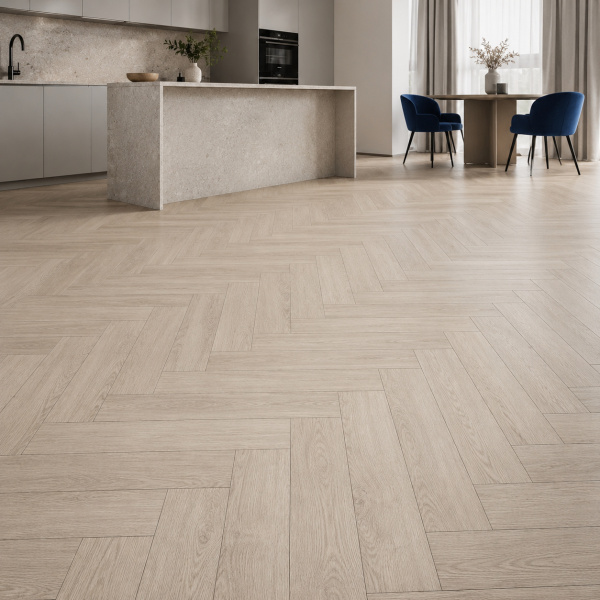 Кварцвиниловая плитка (Елочка) Alpine Floor Легкий паркет (Light Parquet) Дуб Алиот ЕСО 13-23