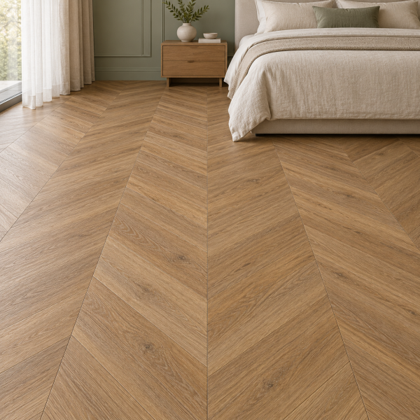 Кварцвиниловая плитка Alpine Floor Альпийский шеврон (Chevron Alpine) ECO 18-10 Гевуина