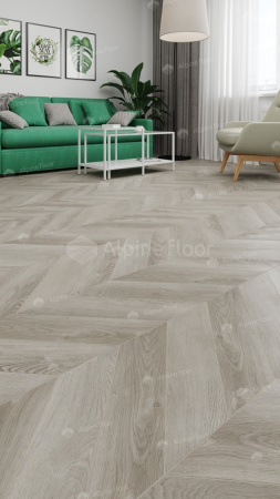 Кварцвиниловая плитка Alpine Floor Альпийский шеврон LVT (Chevron Alpine LVT) ECO 20-1 Дуб Фантазия