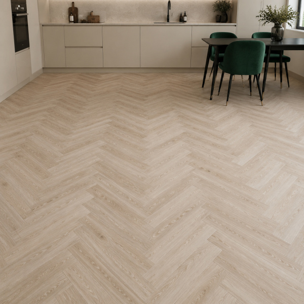 Кварцвиниловая плитка (Елочка) Alpine Floor Легкий паркет (Light Parquet) Дуб Медия ЕСО 13-20