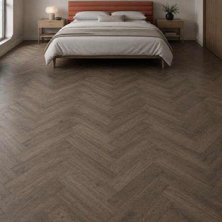Кварцвиниловая плитка (Елочка) Alpine Floor Легкий паркет (Light Parquet) Дуб Антарес ЕСО 13-19