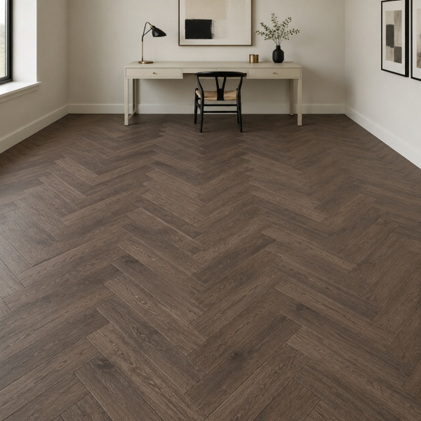 Кварцвиниловая плитка (Елочка) Alpine Floor Легкий паркет (Light Parquet) Дуб Антарес ЕСО 13-19