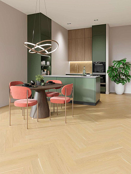 Паркетная доска ESTA Oak Chevron Nordic S Dazy 15007