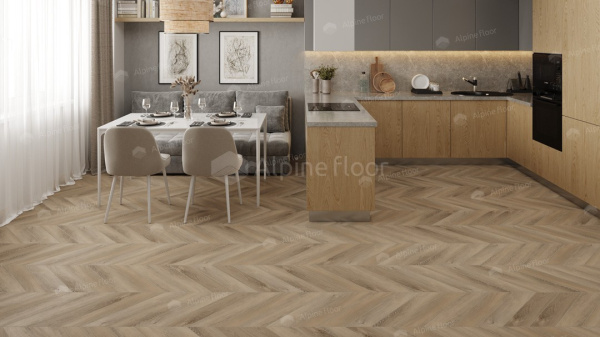 Кварцвиниловая плитка Alpine Floor Chevron LVT ECO 20-6 Дуб Синистра