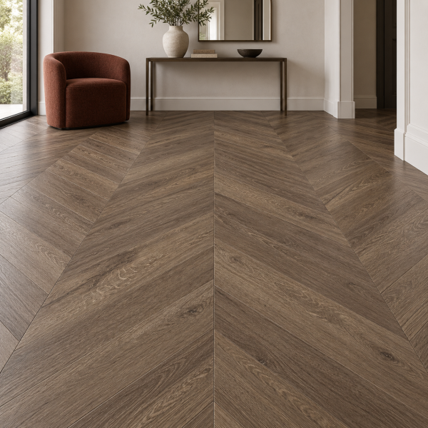Кварцвиниловая плитка Alpine Floor Альпийский шеврон (Chevron Alpine) ECO 18-9 Дуб Антарес
