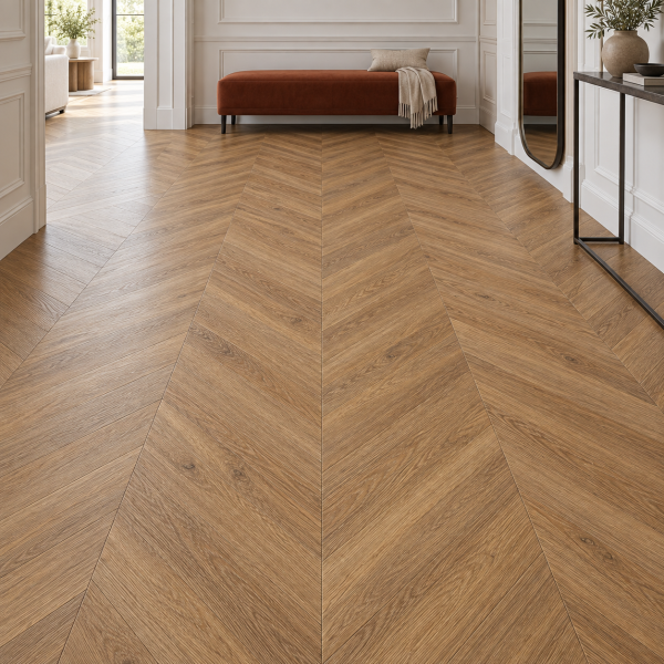 Кварцвиниловая плитка Alpine Floor Альпийский шеврон (Chevron Alpine) ECO 18-10 Гевуина