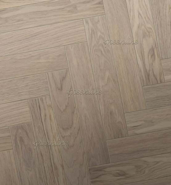 Инженерная доска Greenline ULTIMA (английская ёлка) 827 Дуб Атом