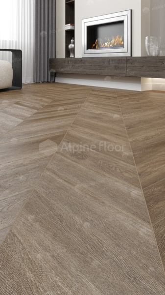 Кварцвиниловая плитка Alpine Floor Chevron LVT ECO 20-5 Макадамия