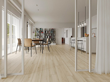 SPC ламинат Evofloor Home -  Oak White (Дуб Белый)