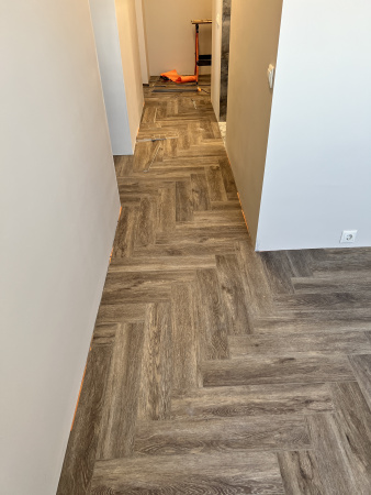 Кварцвиниловая плитка (Елочка) Alpine Floor PARQUET LIGHT ECO 13-8 Венге Грей