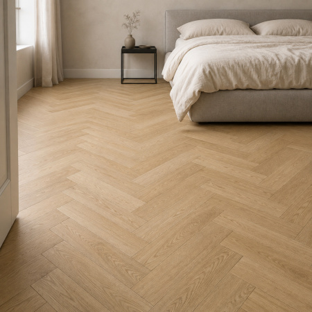Кварцвиниловая плитка (Елочка) Alpine FloorЛегкий паркет (Light Parquet) Дуб Поллукс ЕСО 13-28