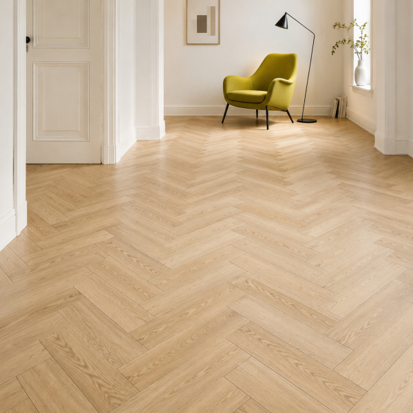 Кварцвиниловая плитка (Елочка) Alpine FloorЛегкий паркет (Light Parquet) Дуб Поллукс ЕСО 13-28