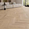 Кварцвиниловая плитка (Елочка) Alpine Floor Легкий паркет (Light Parquet) ECO 13-5 Дуб Натуральный отбеленный