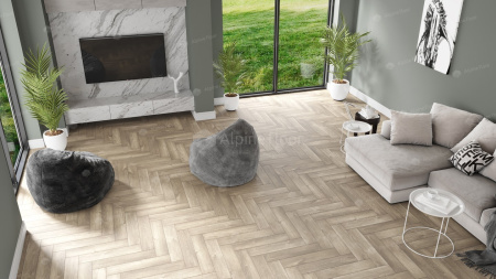 Клеевая кварцвиниловая плитка Alpine Floor Паркет LVT (Parquet LVT) Дуб Натуральный Отбеленный ECO 16-5