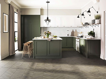 Паркетная доска ESTA Oak Chevron Nordic S Lava Grey 15282