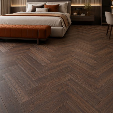 Кварцвиниловая плитка елочкой Aquafloor Паркет плюс (Parquet Plus) AF6024PQN