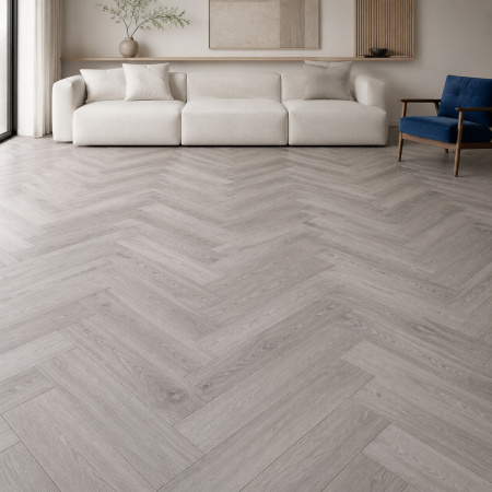 Кварцвиниловая плитка (Елочка) Alpine Floor Легкий паркет (Light Parquet) Дуб Лейтена ЕСО 13-18
