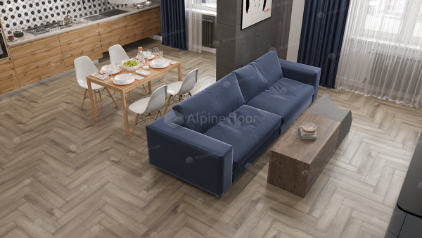 Клеевая кварцвиниловая плитка Alpine Floor Parquet LVT Дуб Исида ECO 16-15