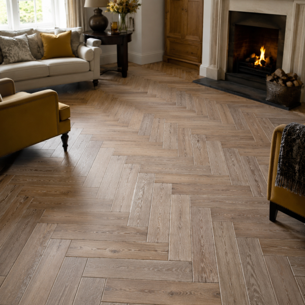 Клеевая LVT плитка елочкой Aquafloor Паркет клеевой (Parquet Glue) AF2509PG