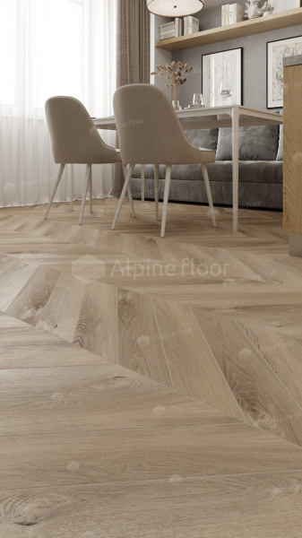 Кварцвиниловая плитка Alpine Floor Chevron LVT ECO 20-6 Дуб Синистра