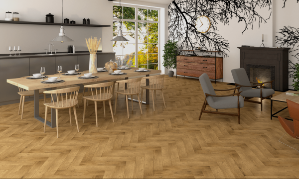  Инженерная доска Gran Parte (венгерская ёлка) Амбра