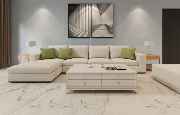 Ламинат MSPC Бело-серый мрамор 2820-4 MР