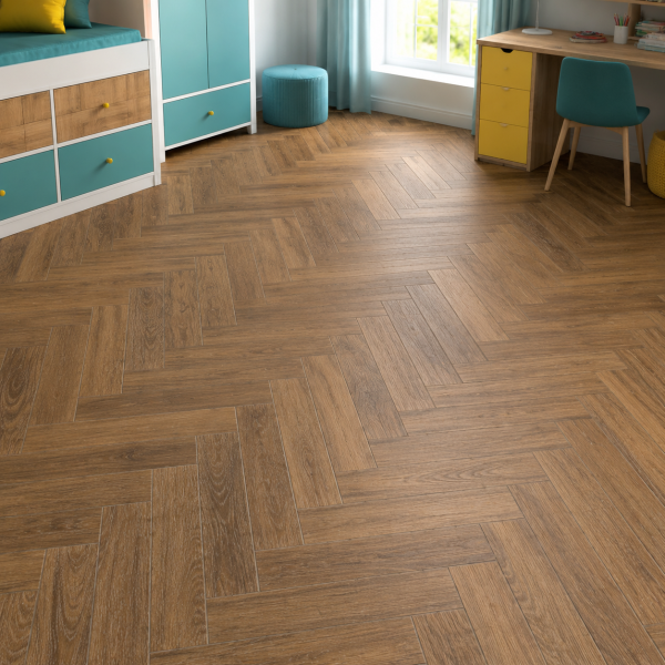 Клеевая LVT плитка елочкой Aquafloor Паркет клеевой (Parquet Glue) AF2516PG