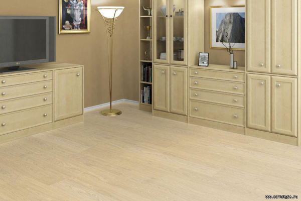 Клеевой пробковый пол с фотопечатью WOOD Oak Crème