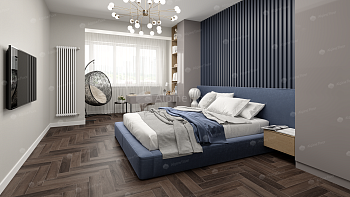 Клеевая кварцвиниловая плитка Alpine Floor Parquet LVT Фафнир ECO 16-16