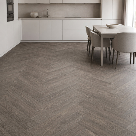 Кварцвиниловая плитка (Елочка) Alpine Floor Легкий паркет (Light Parquet) ECO 13-8 Венге Грей