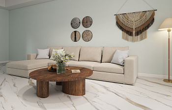 Ламинат MSPC Бело-золотой мрамор DC833 MР