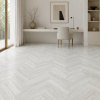 Кварцвиниловая плитка (Елочка) Alpine Floor Легкий паркет (Light Parquet) ECO 13-4 Дуб Арктик