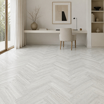 Кварцвиниловая плитка (Елочка) Alpine Floor Легкий паркет (Light Parquet) ECO 13-4 Дуб Арктик