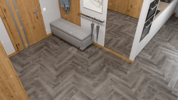Клеевая кварцвиниловая плитка Alpine Floor Parquet LVT Дуб Мерга ECO 16-13