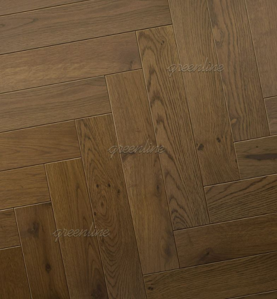 Инженерная доска Greenline EXTRA (английская ёлка) 716 Дуб Шарм